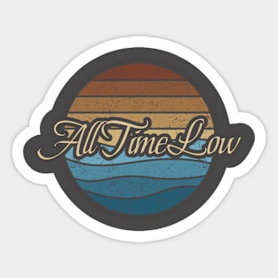 All Time Low Retro Waves Sticker